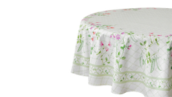 Скатерть овальная 168х250см Mix&Match Home Душистый горошек