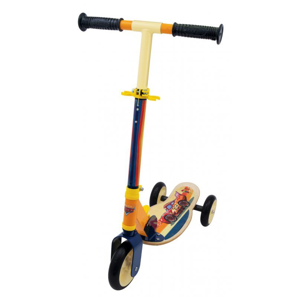 Smoby - Трехколесный самокат Cars 3 Foldable Wood Metal 750119