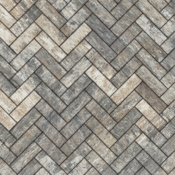 Тротуарная плитка ПАРКЕТ - Листопад гладкий Песчаник