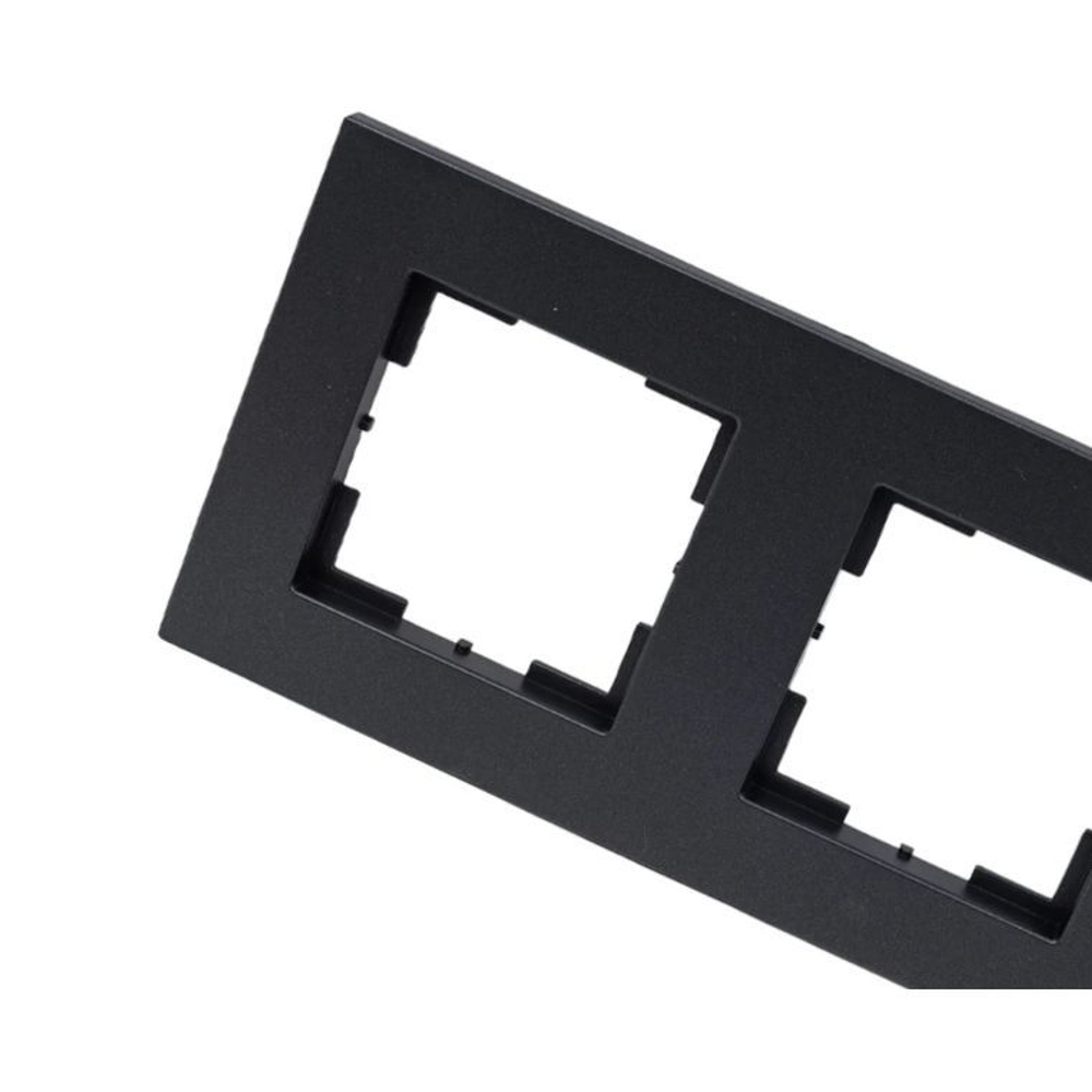 "Аксиома" Рамка двухместная МРФИ11.15.00.00 антрацит Кунцево Электро