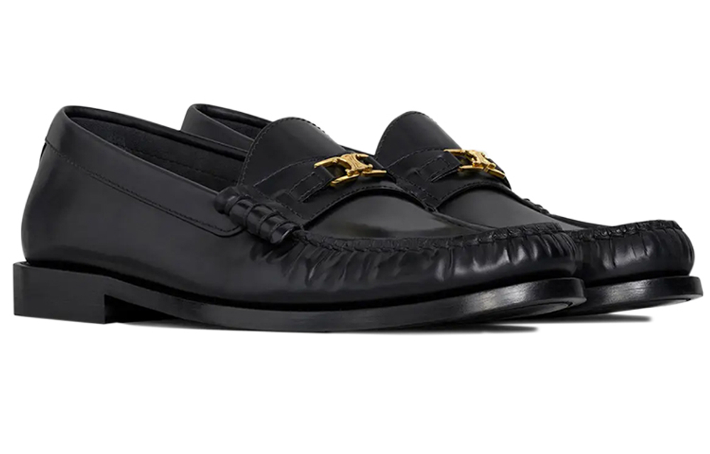 CELINE Luco Triomphe Casual Shoes Women"s Black