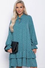 Платье Осенняя симфония (бирюзовое) П10937 LT Collection