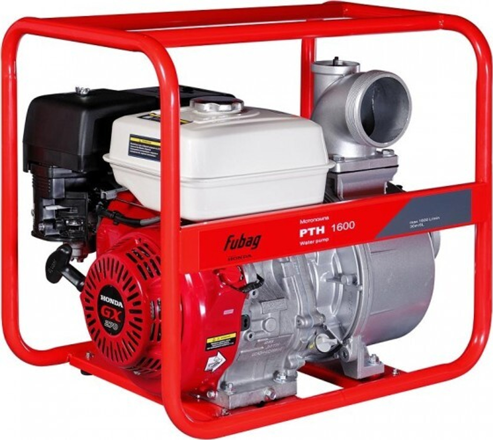 Мотопомпа бензиновая FUBAG PTH 1600 для слабозагрязненной воды 646271