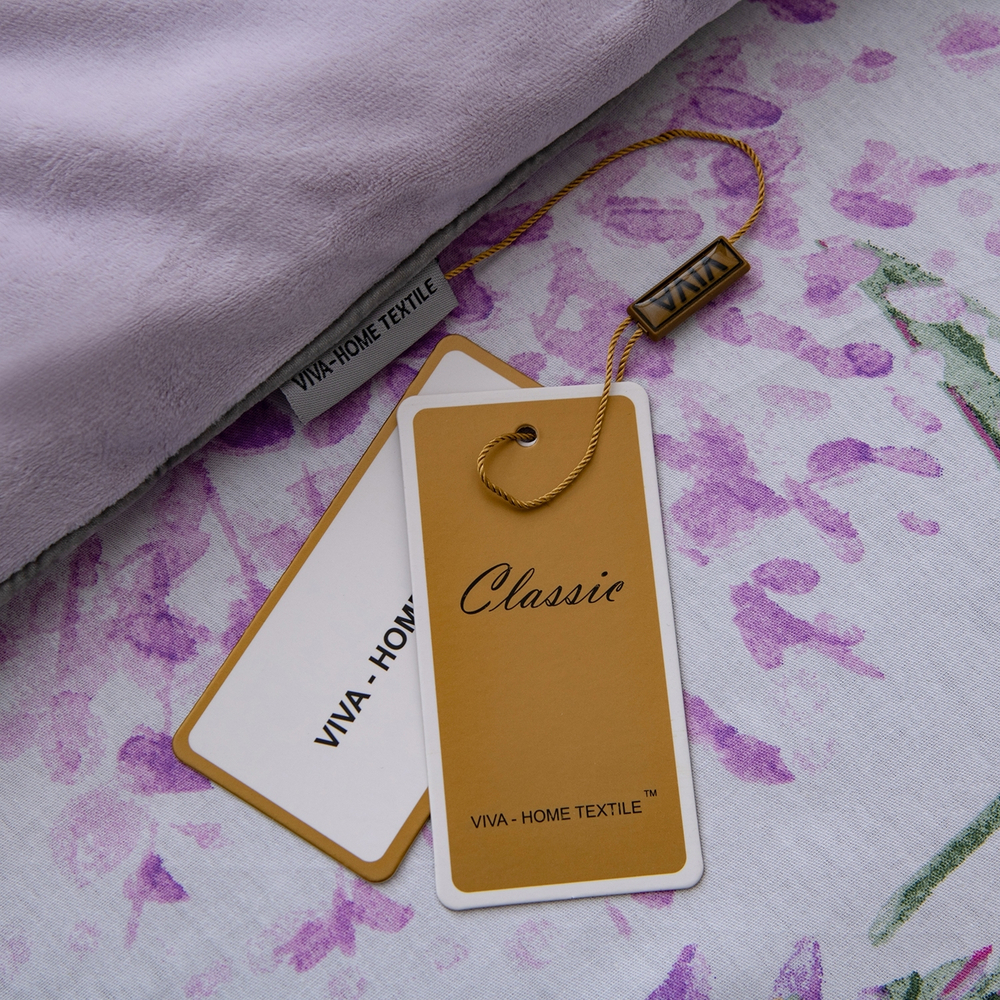 Комплект постельного белья на резинке Сатин Velouria Luxe с Одеялом VLR019