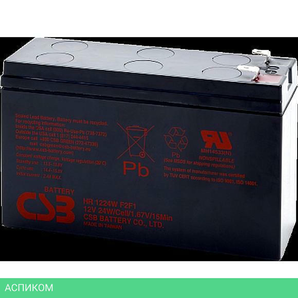 Аккумулятор для ИБП CSB HR1224W F2