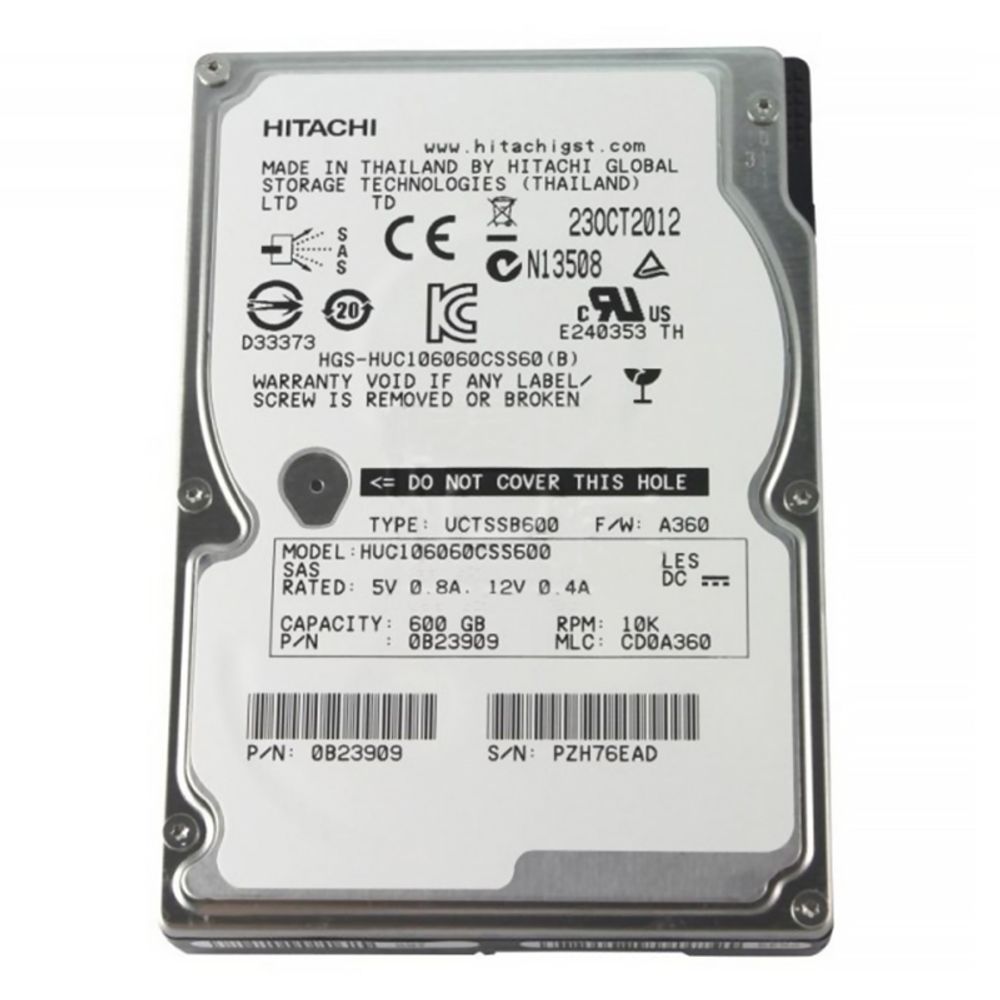 Жесткий диск Hitachi 600GB 2.5" 10K HUC106060CSS600