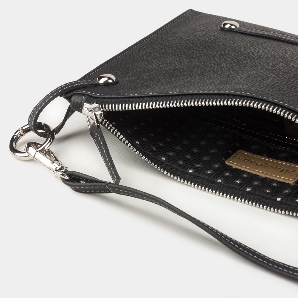 Женская сумка Julie Easy из натуральной кожи теленка черного цвета