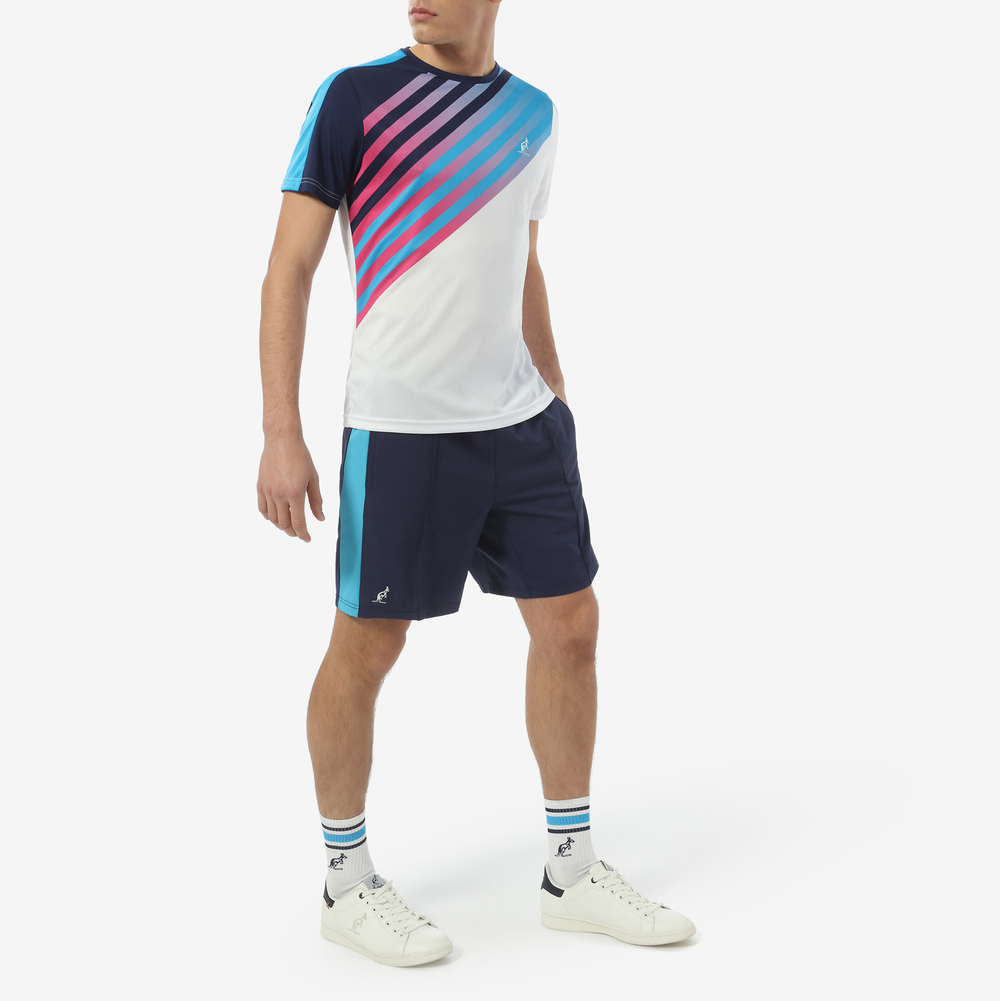 Футболка мужская теннисная Australian T-Shirt Ace Printed M - bianco