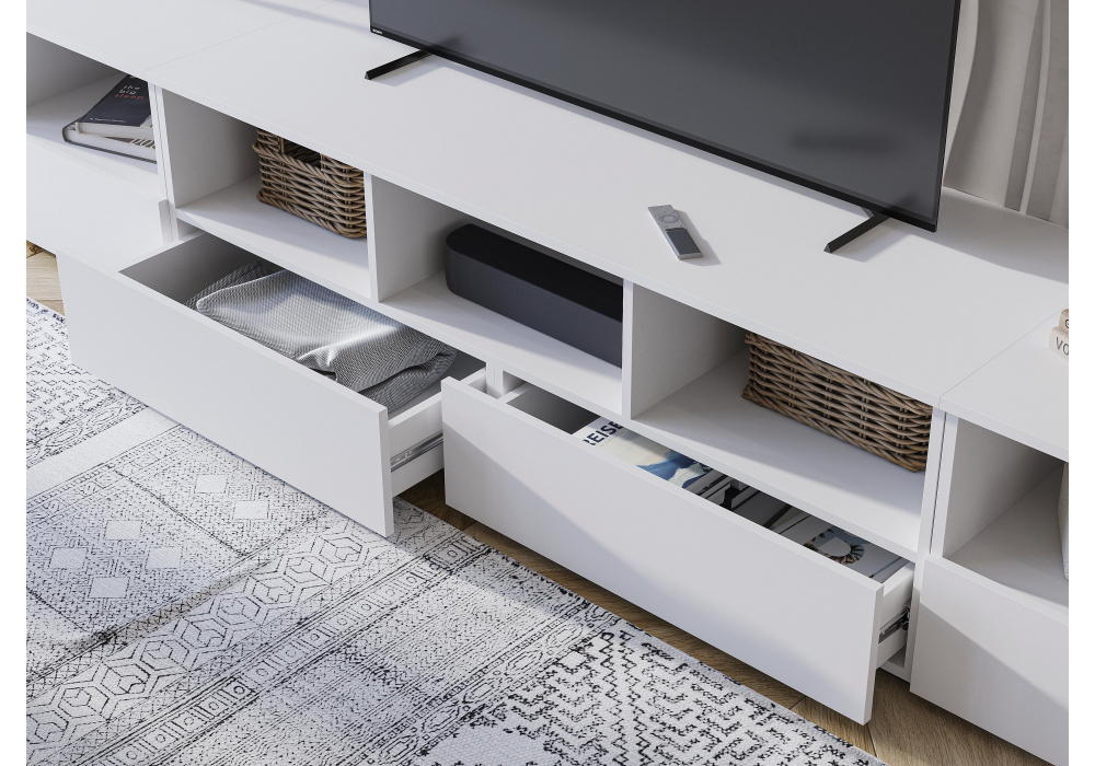 ТВ-тумба Woodville Элла ТБ 02 белый, белый