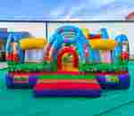 Коммерческий надувной батут «Царство зверей 2», 5x5x2.8 м.