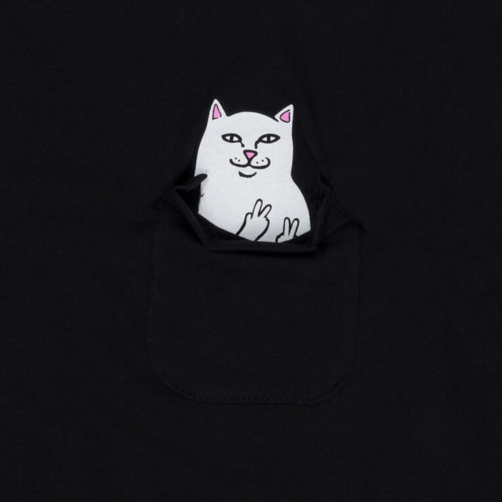 Футболка Ripndip Lord Nermal Peace Pocket Tee Black