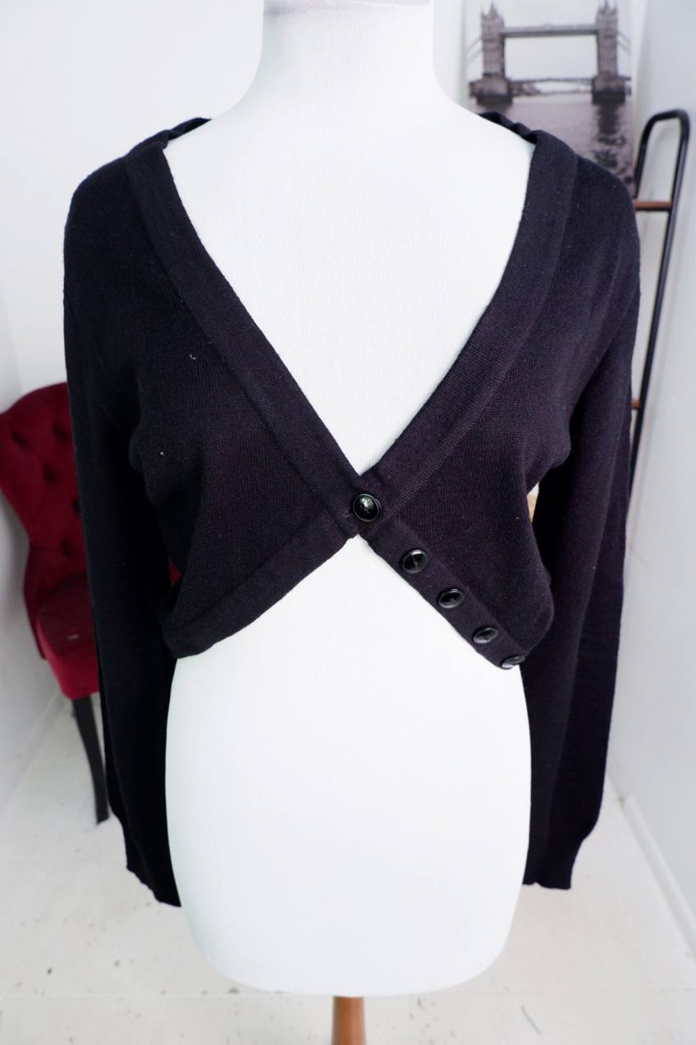 Кардиган Camaieu укороченный, визуально на 44 размер