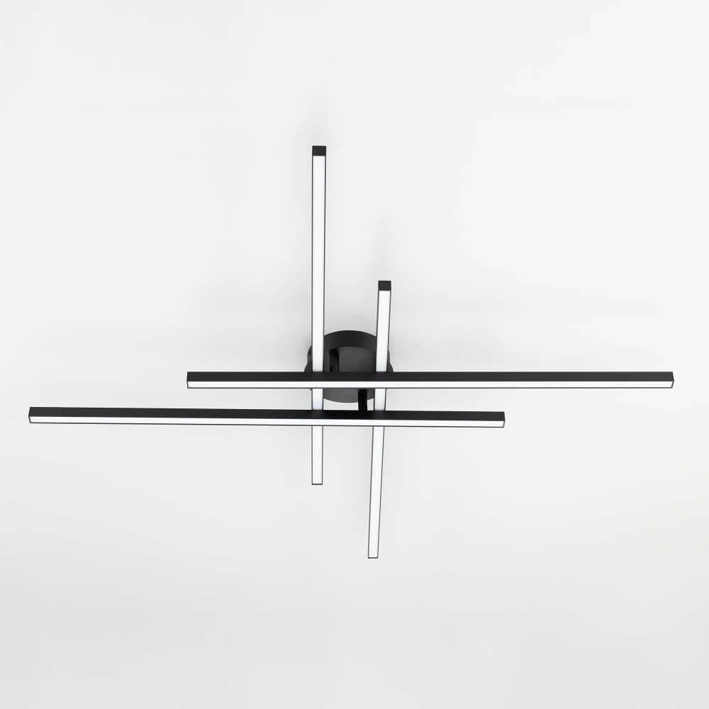 Citilux Стиг CL203141 LED Люстра потолочная с пультом Чёрная