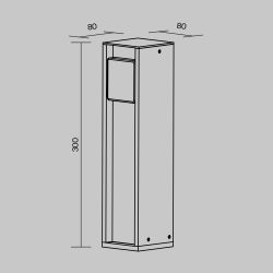 Уличная розетка Outdoor O459FL-GF01SC Maytoni Socket O459FL-GF01SC