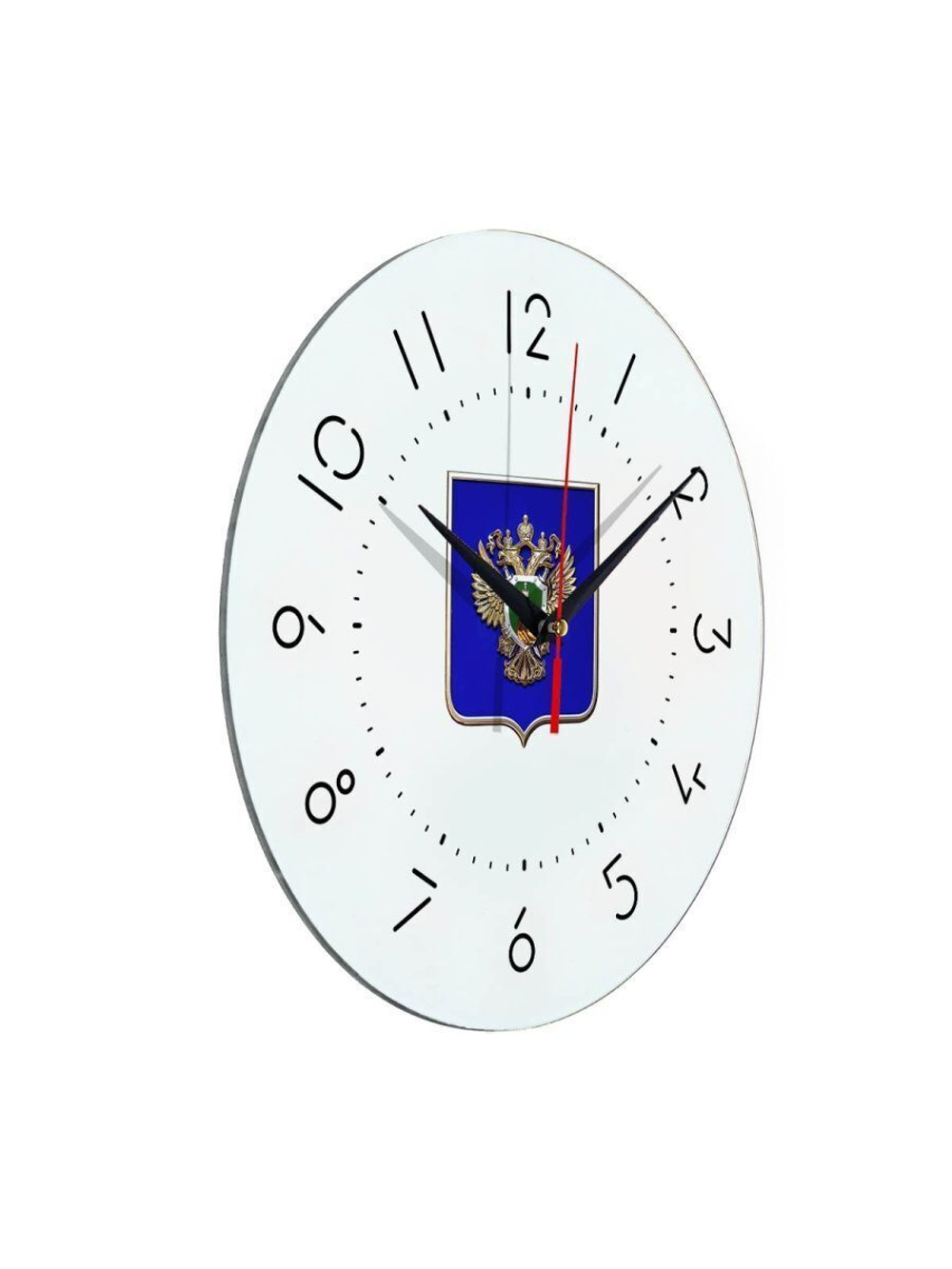 Настенные часы "Эмблема Прокуратуры щит 05" Декор для дома, подарок
