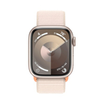 Часы Apple Watch Series 9 GPS, спортивный ремешок цвета «сияющая звезда»