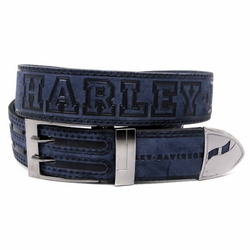 Ремень Harley Davidson синий
