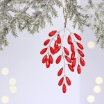 Ветка декоративная «Волшебство ночи» 20 см, Красный