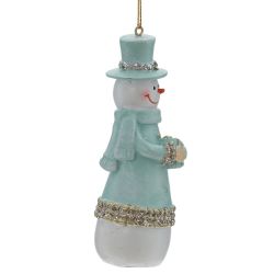 GAEM Фигурка декоративная подвесная "Снеговик", L4 W4 H11,5 см, 2в.