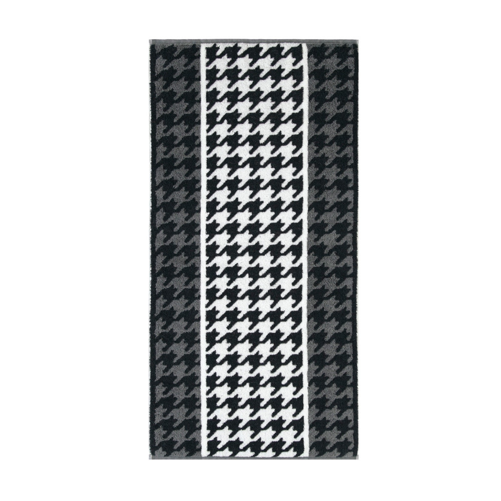 Полотенце 50x100 Cawo Black & White Jacquard 521 черно-белое