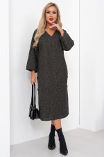 Платье Шарм (черный/малахит) Р11-1193/2 Nikol (Акция)