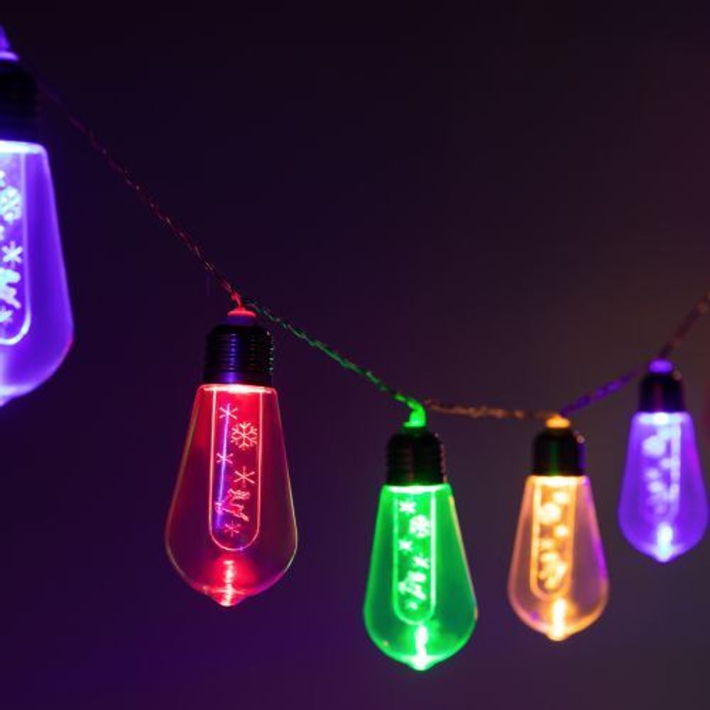 Гирлянда светодиодная "Нить С Новым Годом" 3м 10LED мультиколор IP20 ENIN-16MЭра Б0060415 Гирлянда светодиодная "Нить С Новым Годом" 3м 10LED мультиколор IP20 ENIN-16MЭра Б0060415