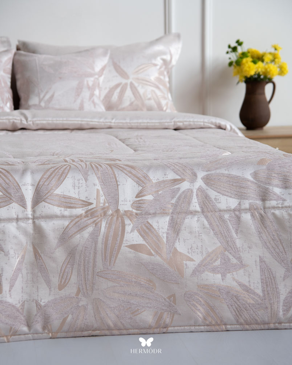 Комплект постельного белья двуспальный Konar Pink Hermodr 8 предметов 130220325 Иран