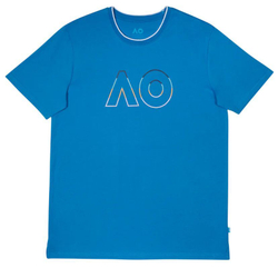 Мужская теннисная футболка Australian Open Logo Tee - небесный