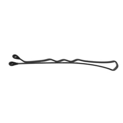 DEWAL Невидимки 40 мм волна, чёрные (1шт)