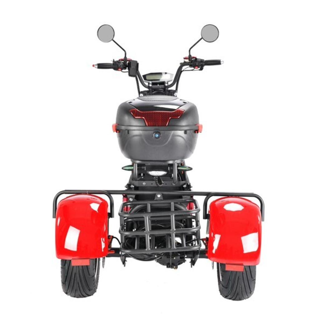 Электротрицикл WHITE SIBERIA PRO TRIKE 3000W RED