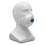 Полумаска фильтрующая формованная, модель "ИСТОК", с клапаном выдоха, FFP2 NR  Россия, 892597