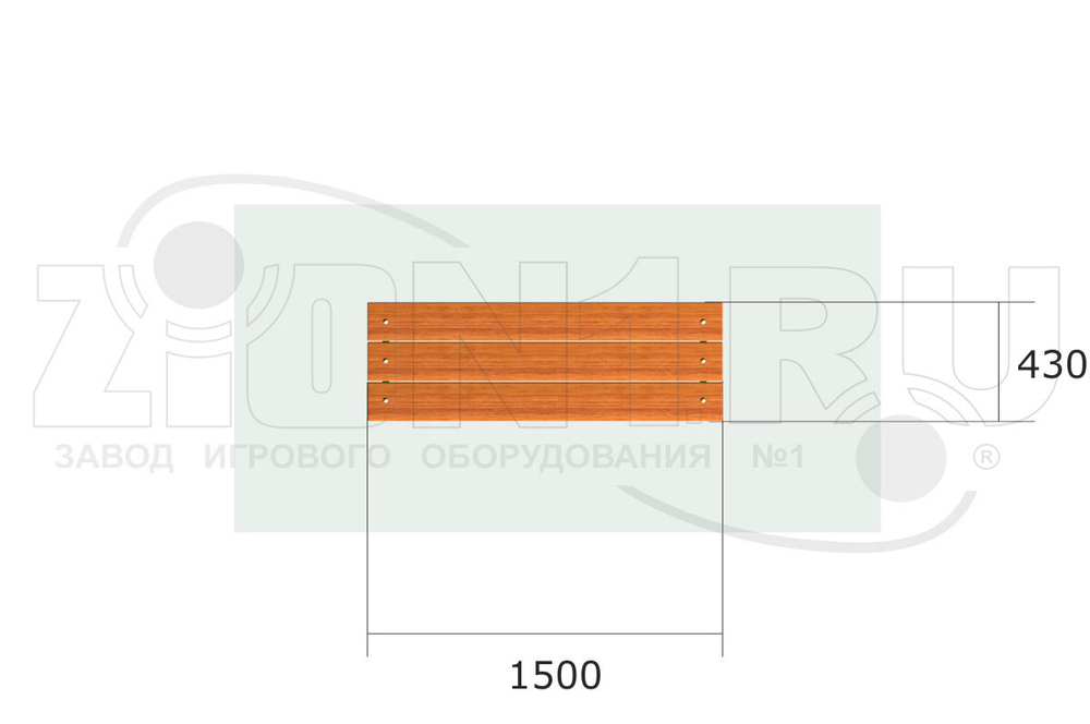 Скамейка парковая М2