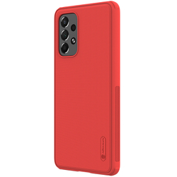 Двухкомпонентный чехол красного цвета от Nillkin для Samsung Galaxy A73 5G, серия Super Frosted Shield Pro