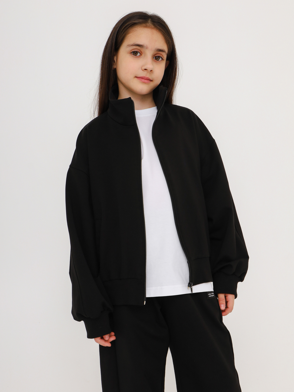 Кофта спортивная School, черная
