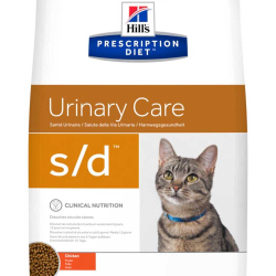 Hill's Feline s/d - диета для кошек с проблемами МКБ, струвиты