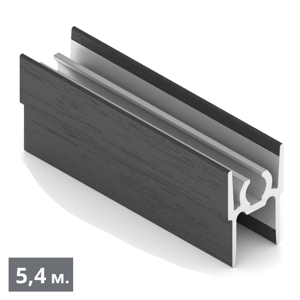 ЭКО Рамка верхняя двери (5,40 м) черный велюр (ПВХ) (AE0455) Aristo (Out)