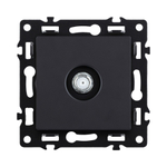 Розетка TV, черный Kollinger Asthetik AS-020BK