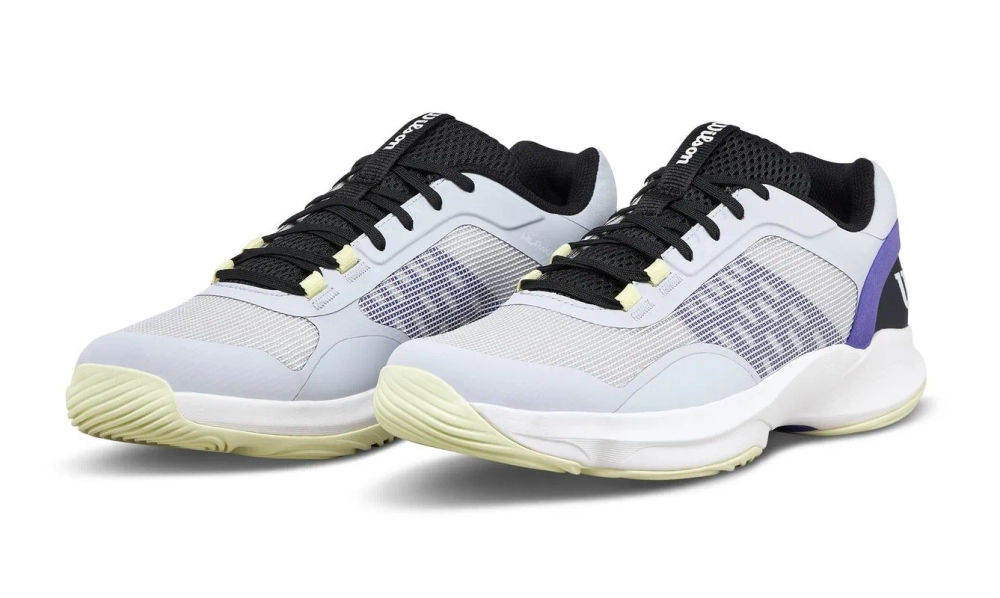 Мужские кросовки для Padel Wilson Hurakn Pro V2 - gray dawn/black/tender yellow
