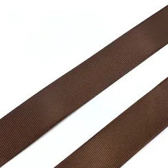 Репсовая лента (сантюр) 25мм, шоколад, Китай