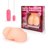 Телесная вибровагина с двумя функциональными отверстиями (Цвет: телесный)