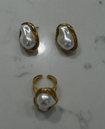 Серьги Pearl в цвете золото