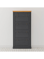 Тумба для обуви Неаполь 87х169х21 из сосны, серый