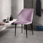 Стул Berg, бархат сиреневый 17