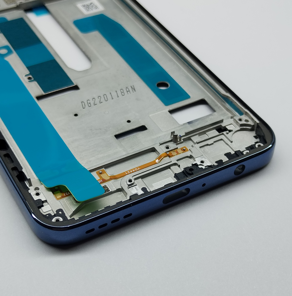 Infinix Zero X Pro (X6811) - рамка дисплея (корпус) + шлейф динамика (ORIG) (Nebula Black (Черный космос)