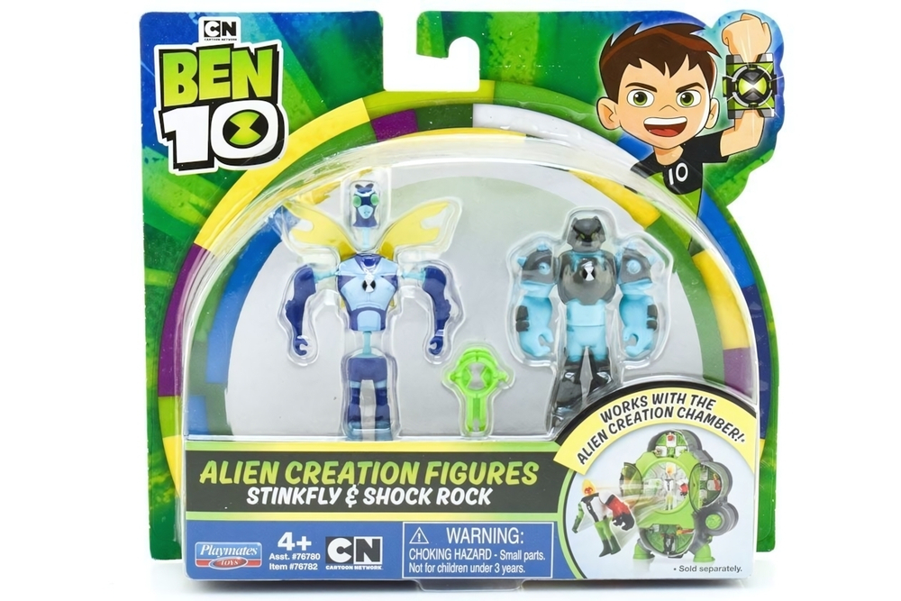 Ben 10 Набор из 2 фигурок и ключа Жук и Шок Рок