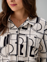 Рубашка Ртс-058/бежабстракция