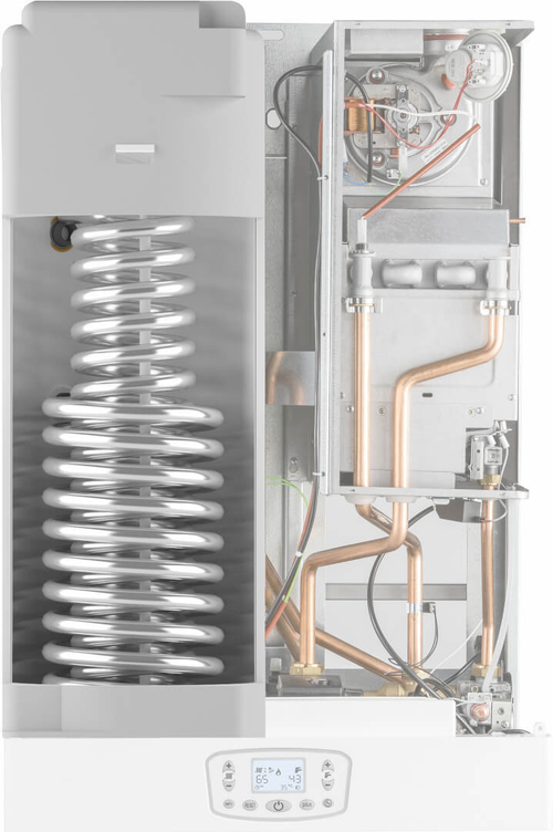 Котёл газовый, настенный, двухконтурный, конвекционный, с бойлером 60 литров, TIME MAX 24 F, ITALTHERM