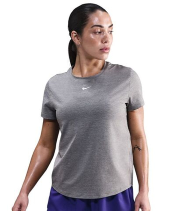 Женская теннисная футболка Nike One Classic Dri-Fit - smoke grey/htr/white