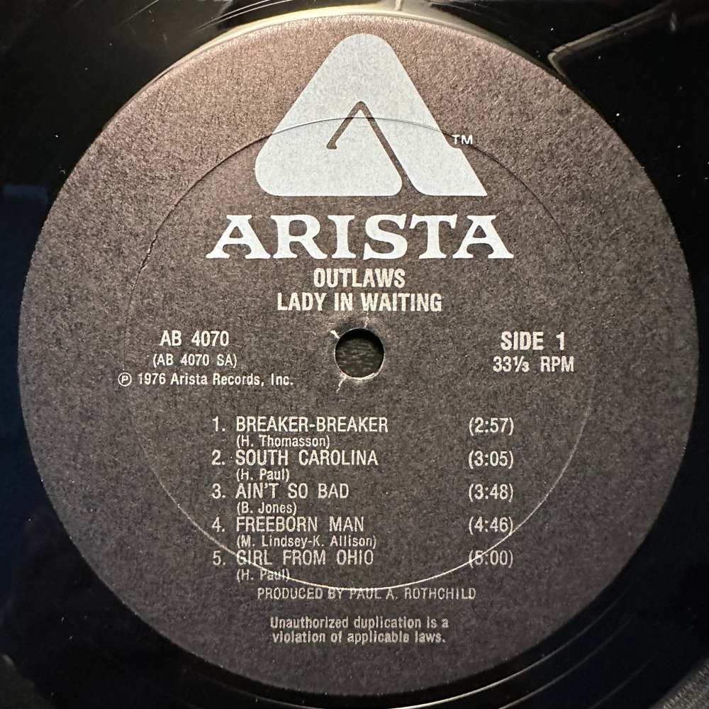 Outlaws - Lady In Waiting (США 1976г.)