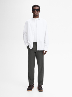 Massimo Dutti Зауженные джинсовые брюки из смесового хлопка, серый